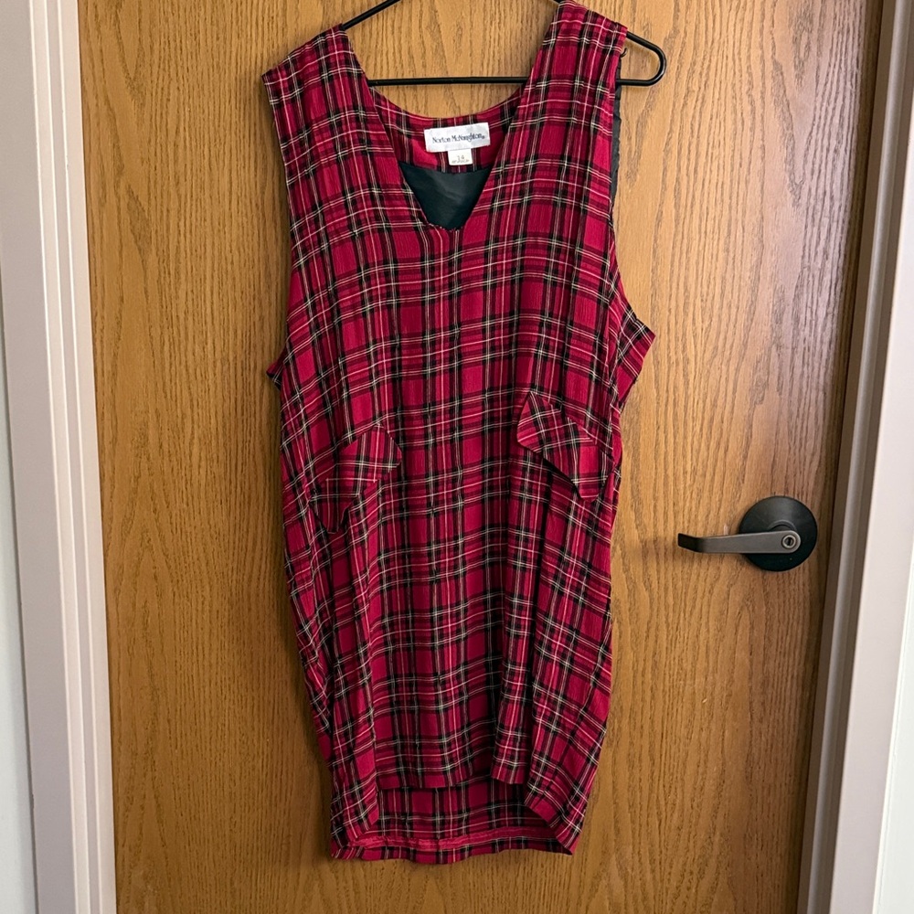 Norton McNaughton Red Plaid Garment
